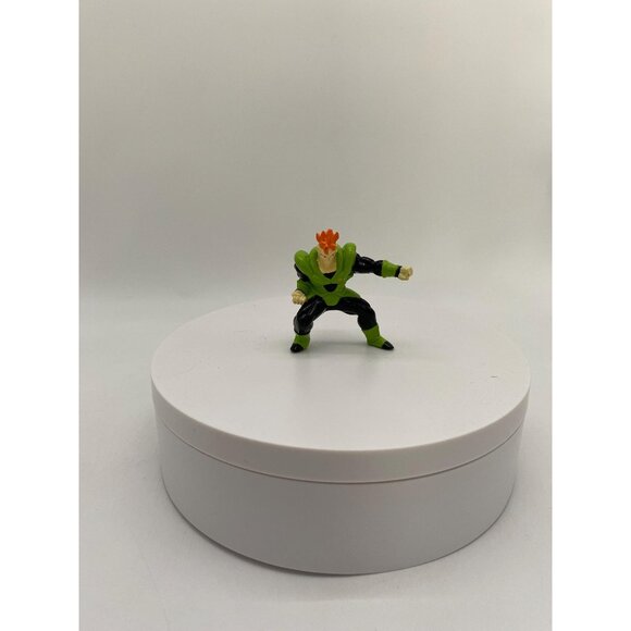 Vintage 1996 Dragon Ball Z Android 16 Mini Figurine Toy - Rare Bandai Toys - Picture 1 of 7